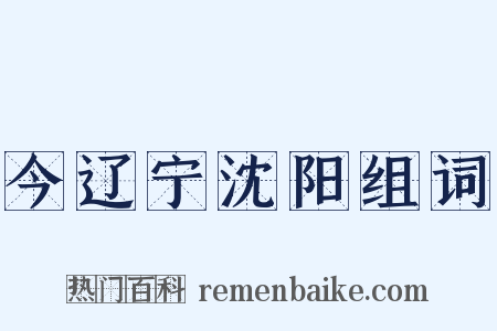 今辽宁沈阳组词是什么意思的图片